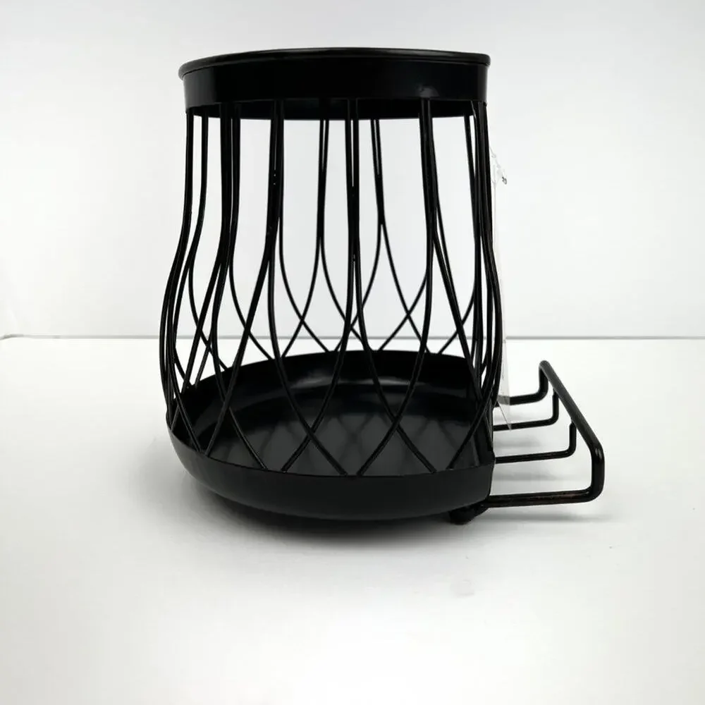Metal Kitchen Utensil Crock with Phone/Tablet Holder - NWT